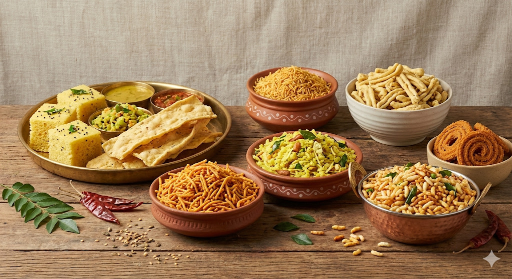 regional namkeen varieties reflecting Indian food traditions